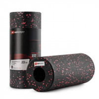 Масажний ролер гладкий Hop-Sport EPP 33 см Чорний / Червоний