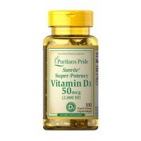 Vitamin D3 50 mcg (2000 IU) (100 softgels)