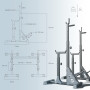 Стойки под штангу 3в1 Bugai Pro – жим, приседания, брусья WCG