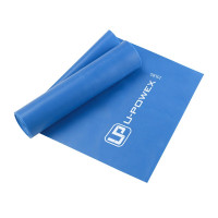 Лента-эспандер для фитнеса и реабилитации U-POWEX Fitness band 0.4мм. (6.8 кг) Blue