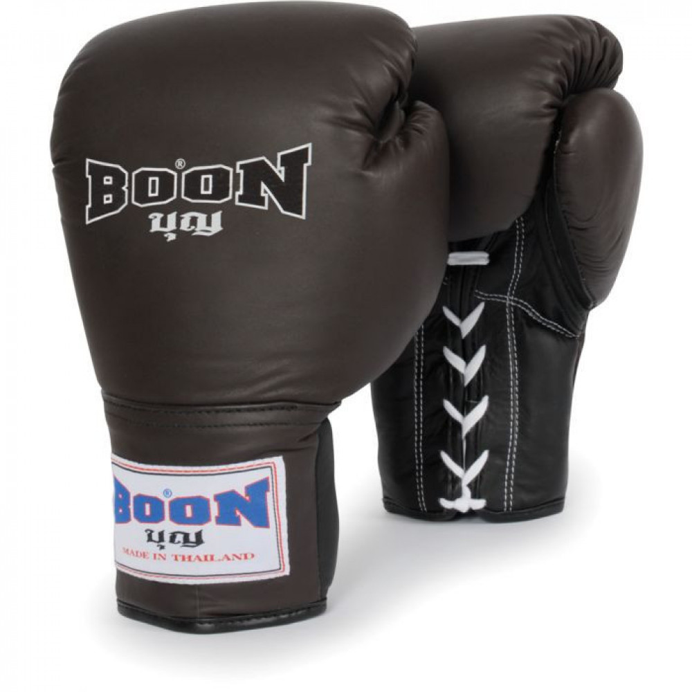 Боксерские перчатки BOON Sport Leather Lace Training