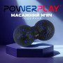 Масажний м'яч подвійний PowerPlay PP-4352 Epp foam peanut ball (d8*16cm.) Чорно/Синій Масажний м'яч подвійний PowerPlay PP-4352 Epp foam peanut ball (d8*16cm.) Чорно/Синій