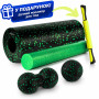 Масажний набір PowerPlay PP_4015 EPP Foam Roller Set 4in1 (2-ва роли + 2-ва м'ячі) Чорно-зелений Масажний набір PowerPlay PP_4015 EPP Foam Roller Set 4in1 (2-ва роли + 2-ва м'ячі) Чорно-зелений