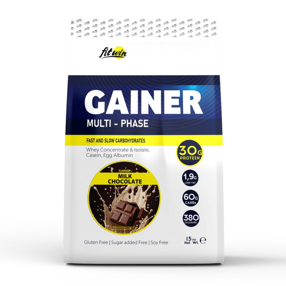 FitWin Gainer Multi-Phase (1,5 kg, milk chocolate) FitWin Gainer Multi-Phase (1,5 kg, milk chocolate)