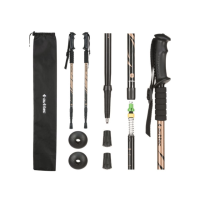 Трекинговые палки Outtec 3-х секционные 65-135 см Anti-shock ALU