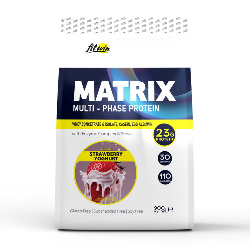 FitWin Matrix Multi-Phase Protein (900 g, strawberry yoghurt) FitWin Matrix Multi-Phase Protein (900 g, strawberry yoghurt)