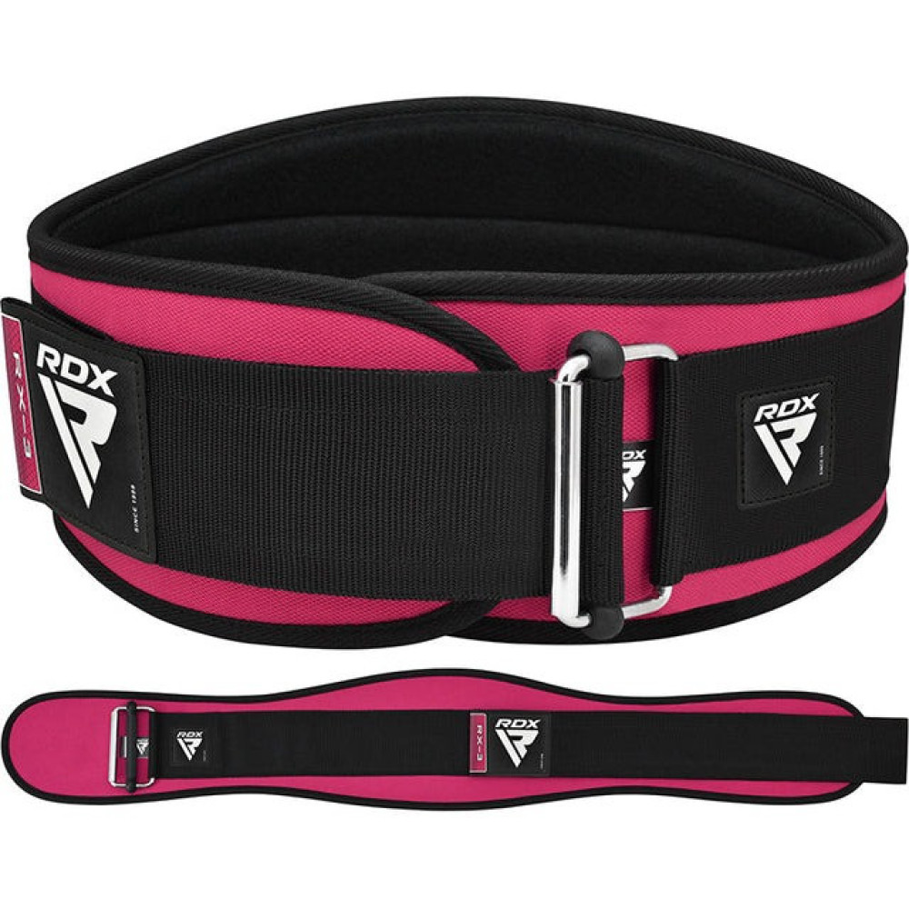 Пояс для важкої атлетики RDX RX3 EVA Curve неопреновий SHARP PINK-XS Пояс для важкої атлетики RDX RX3 EVA Curve неопреновий SHARP PINK-XS