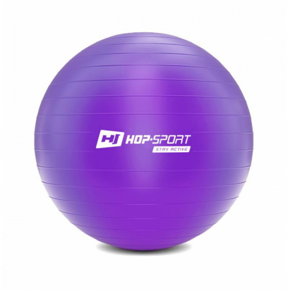 Фитбол Hop-Sport 65cm HS-R075YB violet + насос