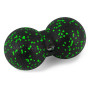 Масажний м'яч подвійний PowerPlay PP-4353 Epp foam peanut ball (d12*24cm.) Чорно/Зелений