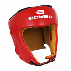 Боксерский тренировочный шлем BoyBo (кожа) р.M, красн. SW4-73-3 L