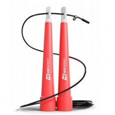 Скакалка Hop-Sport Crossfit з пластиковими ручками HS-P010JR red