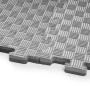 Мат татами ласточкин хвост WCG EVA 100x100x2 см Мат-пазл Серо-черный