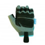 Перчатки для фитнеса PowerPlay 1735 женские серо-голубые XS