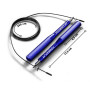 Скакалка швидкісна на підшипниках алюмінієва PowerPlay 4207 Elite Jump Rope Синя (3m.)