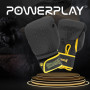 Боксерські рукавиці PowerPlay 3021 Ukraine Чорно жовті 14 унцій