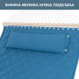Стойка для гамака 50х50 + Гамак с планкой SOFT голубой XXL 200×140 двухместный WCG