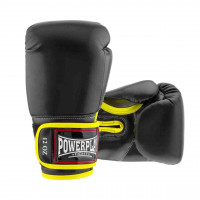 Боксерские Перчатки PowerPlay 3074 Черные 12 Унций