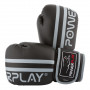 Боксерские Перчатки PowerPlay 3010 Черно-Серые 12 Унций