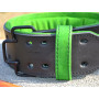 Пояс для важкої атлетики MadMax MFB-302 Quick Release Belt шкіряний Black/Green L