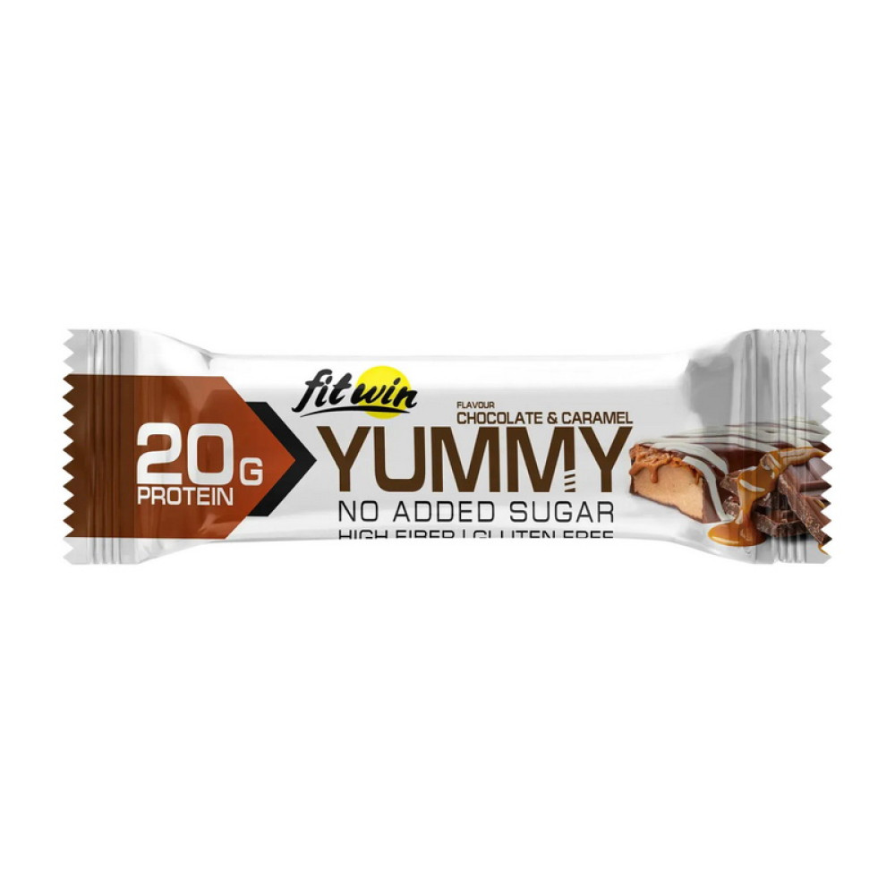 FitWin Yummy Bar No Sugar Added (55 g, chocolate & caramel) FitWin Yummy Bar No Sugar Added (55 g, chocolate & caramel)