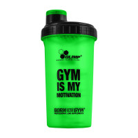Shaker "GYM IS MY MOTIVATION" (700 ml, green)