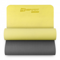 Коврик для йоги и фитнеса Hop-Sport TPE 6 мм HS-T006GM Желтый