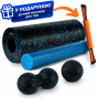 Масажний набір PowerPlay PP_4015 EPP Foam Roller Set 4in1 (2-ва роли + 2-ва м'ячі) Чорно-синій Масажний набір PowerPlay PP_4015 EPP Foam Roller Set 4in1 (2-ва роли + 2-ва м'ячі) Чорно-синій