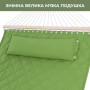Двухместный гамак SOFT зеленый XXL 200x140 с планками WCG