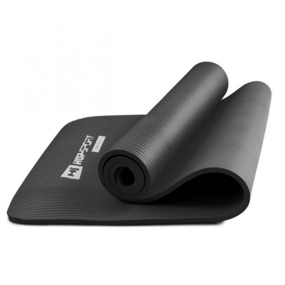 Коврик для йоги и фитнеса Hop-Sport HS-N010GM 10 мм Черный