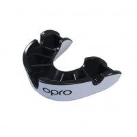 Капа OPRO Junior Silver White / Black