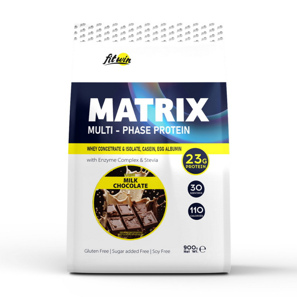 FitWin Matrix Multi-Phase Protein (900 g, milk chocolate) FitWin Matrix Multi-Phase Protein (900 g, milk chocolate)
