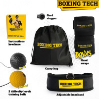 Скоростной мяч-тренажер Файтбол BOXING TECH 2 мяча
