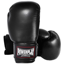 Боксерські рукавиці PowerPlay 3004 Classic Чорні 8 унцій