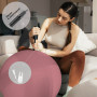 Мяч для фитнеса (фитбол) WCG 55 Anti-Burst 250кг Pale Pink + насос