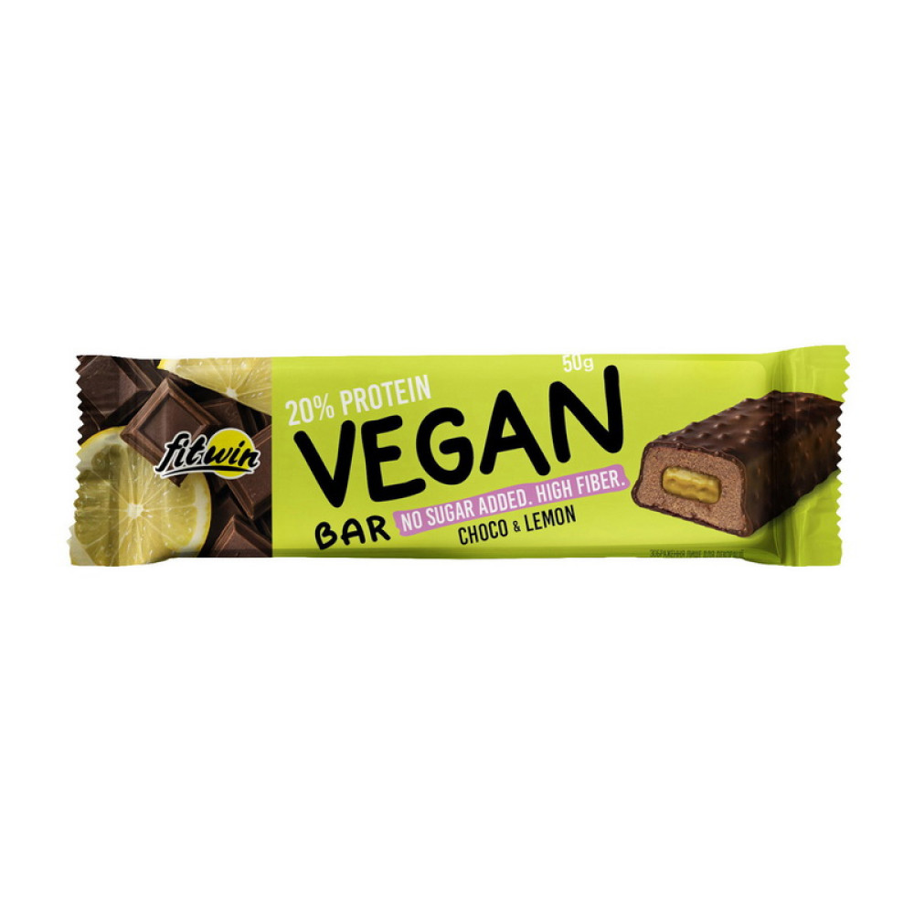 FitWin 20% Vegan Bar (50 g, choco & lemon) FitWin 20% Vegan Bar (50 g, choco & lemon)