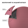 Мяч для фитнеса (фитбол) WCG 55 Anti-Burst 250кг Pale Pink + насос
