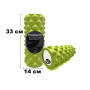 Массажный ролик EasyFit Grid Roller - Extreme 33 см Салатовый