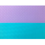 Коврик для йоги и фитнеса EasyFit TPE+TC 6 мм двухслойный фиолетовый-мятный