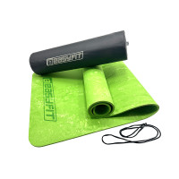 Коврик для йоги и фитнеса EasyFit PER Premium Mat 8 мм + Чехол салатовый