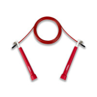 Швидкісна скакалка EasyFit Speed Cable Rope 3 м зі сталевим тросом червона