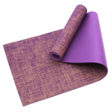 Коврик для йоги и фитнеса Way4you Jute 5мм violet