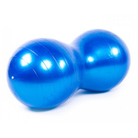 М’яч для фітнесу EasyFit Peanut 45х90 см синій (фітбол горіх-арахіс)