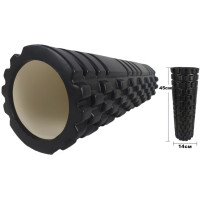 Массажный ролик EasyFit Grid Roller 45 см v.2.1 Черный