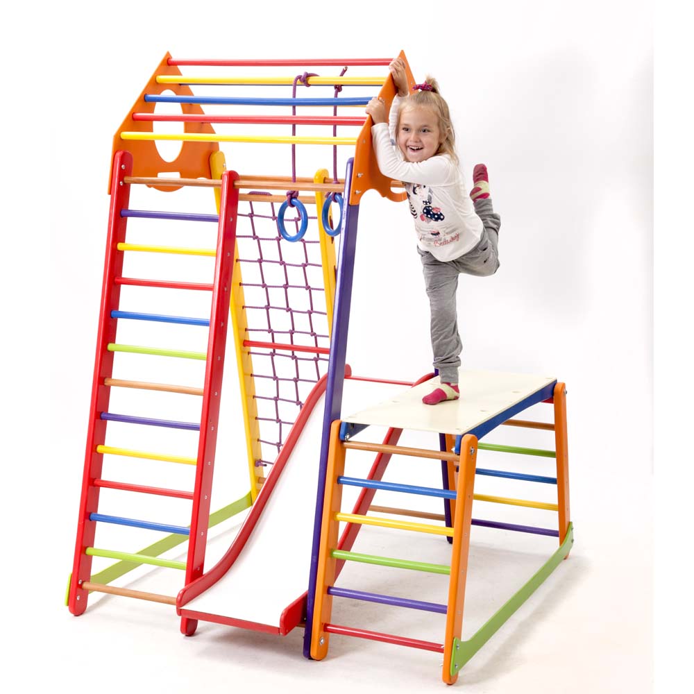 Дитячий спортивний комплекс SportBaby BambinoWood Color Plus 1-1