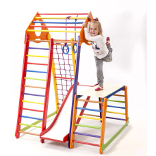 Дитячий спортивний комплекс SportBaby BambinoWood Color Plus 1-1