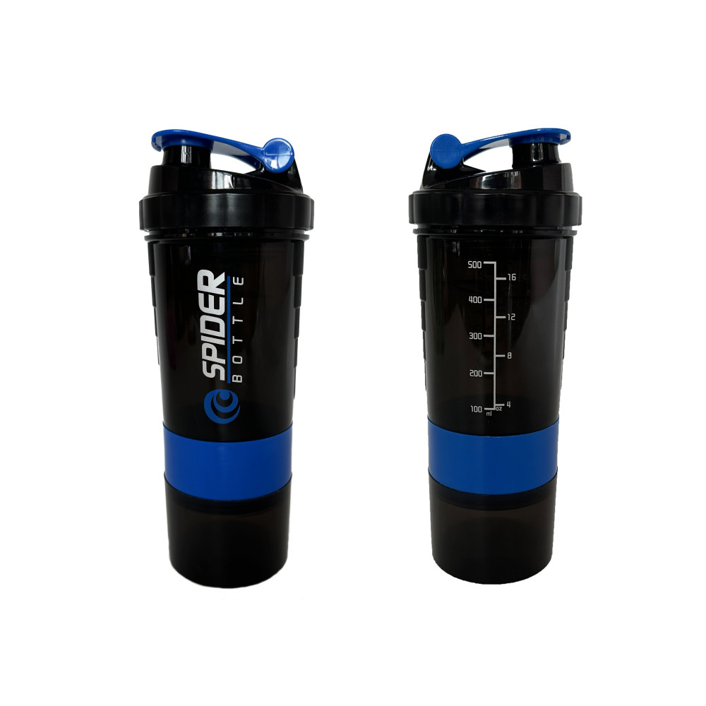 Шейкер спортивний EasyFit Spider 0,5 л Чорно-синій Шейкер спортивний EasyFit Spider 0,5 л Чорно-синій