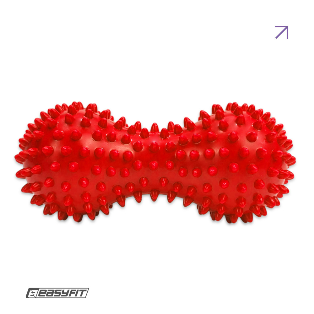 Масажний м’ячик EasyFit Goober з шипами червоний Масажний м’ячик EasyFit Goober з шипами червоний