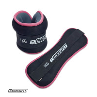Утяжелители EasyFit Comfort 1 кг для ног и рук с металлом (пара)