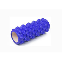 Массажный ролик EasyFit Grid Roller - Extreme 33 см Синий