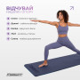 Коврик для йоги и фитнеса EasyFit TPE+TC 6 мм двухслойный синий-голубой Коврик для йоги и фитнеса EasyFit TPE+TC 6 мм двухслойный синий-голубой